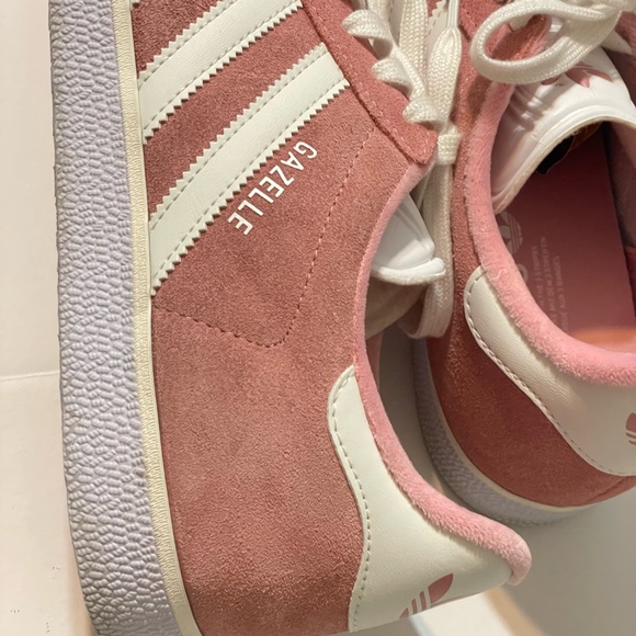 adidas Gazelle Pink and White Sneakers - Picture 12 of 12